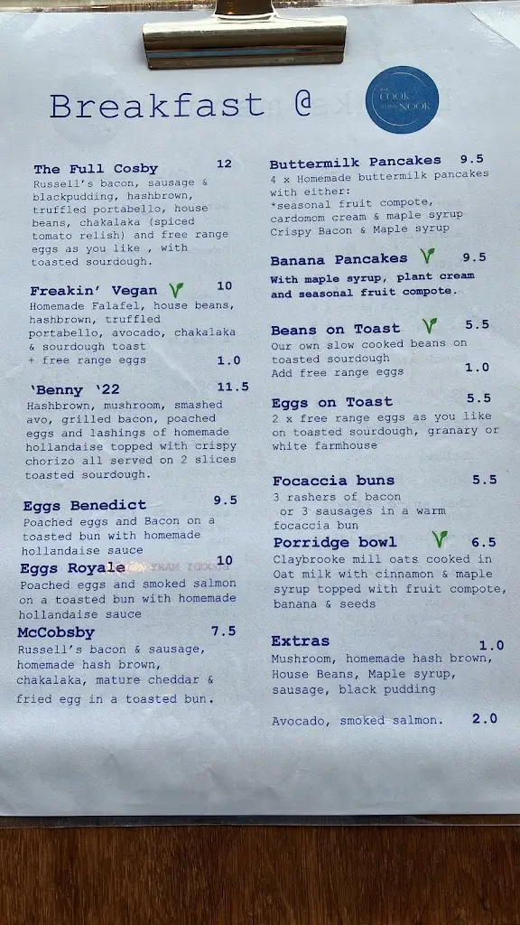 Menu_The Cook in The Nook_Cosby_immagine_2