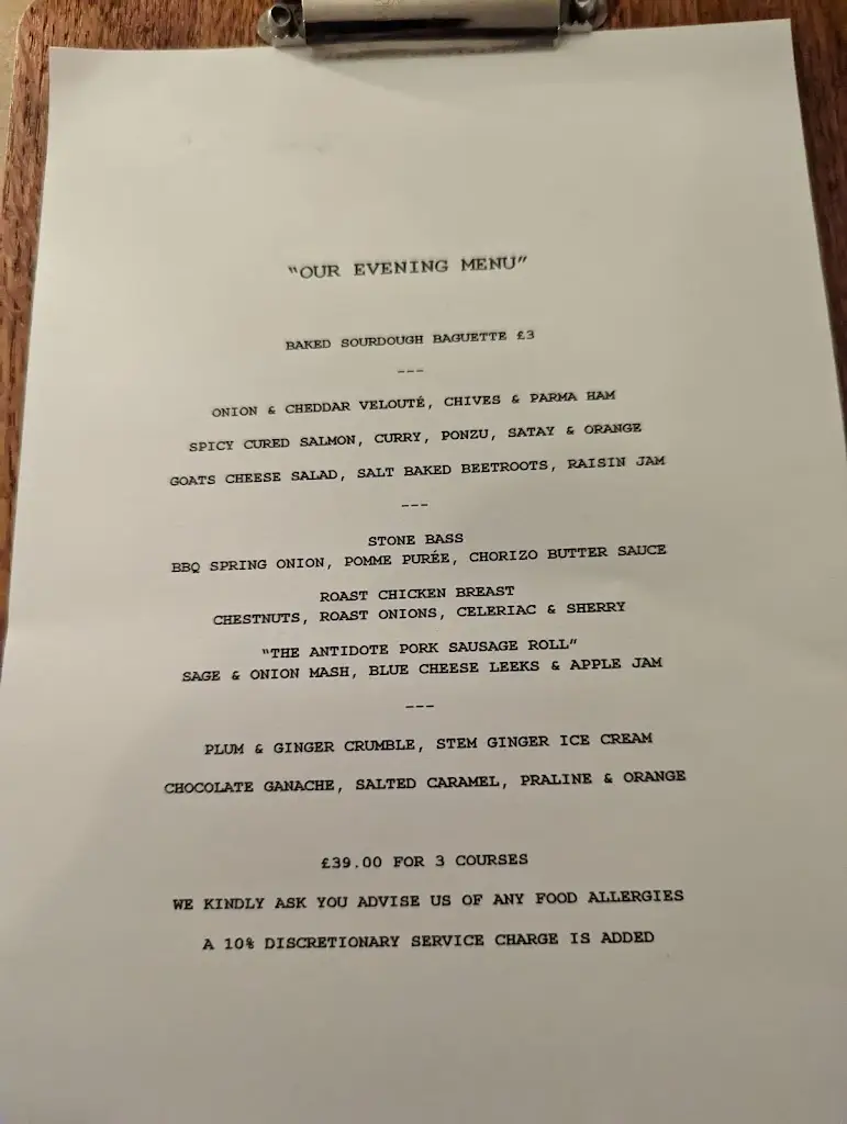 Menu_The Antidote Restaurant_Combe Martin_image_4