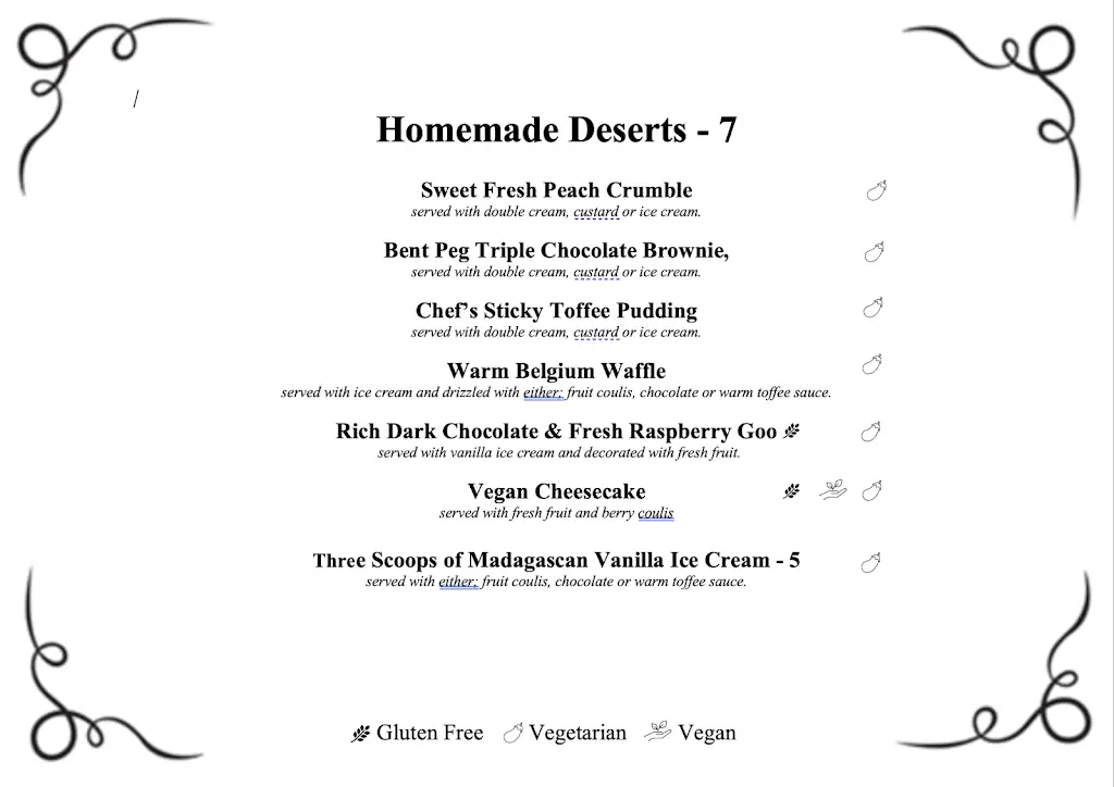 Menu_The Bent Peg_Combe Martin_image_2