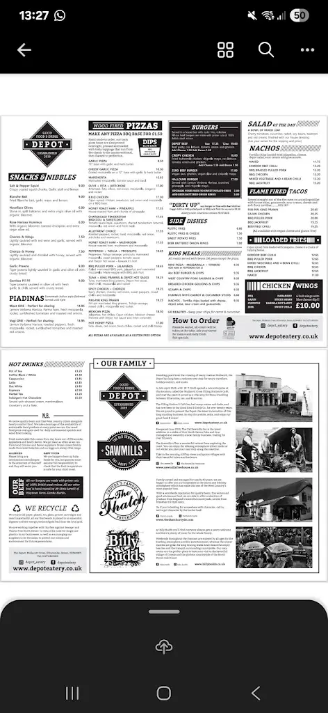 Menu_Depot Eatery_Combe Martin_image_3
