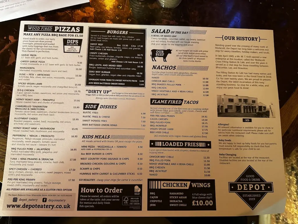 Menu_Depot Eatery_Combe Martin_image_4