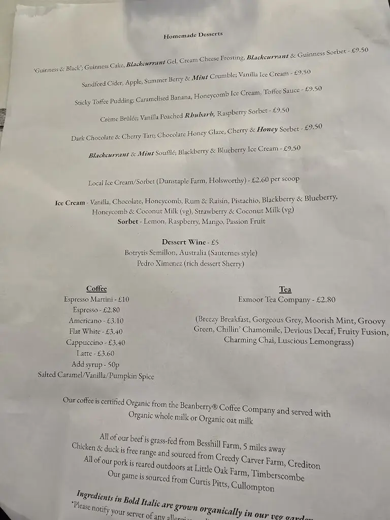 Menu_The Black Venus Inn_Combe Martin_image_4