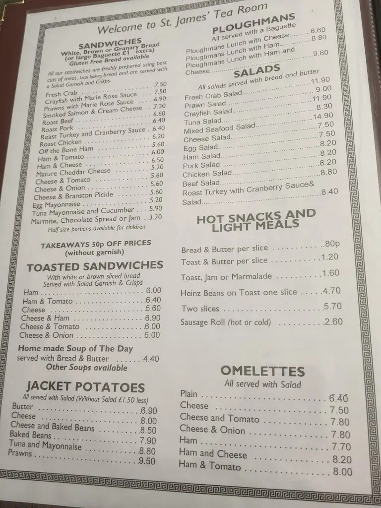 Menu_St James Tea Room_Combe Martin_image_4