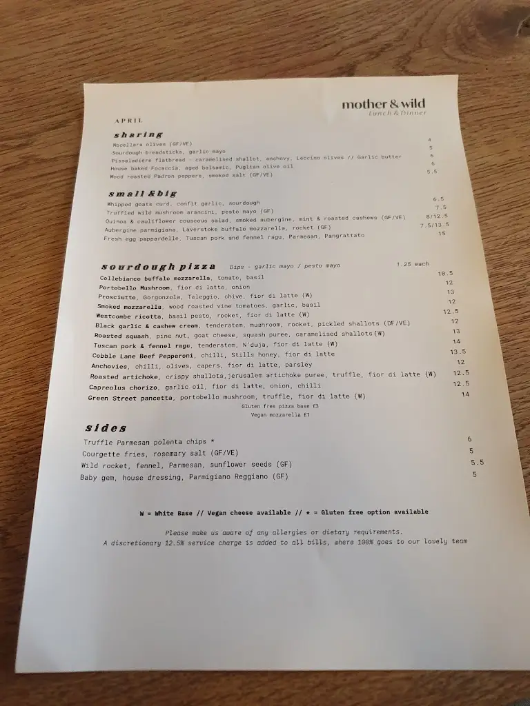 Menu_Mother & Wild_Corsham_image_4