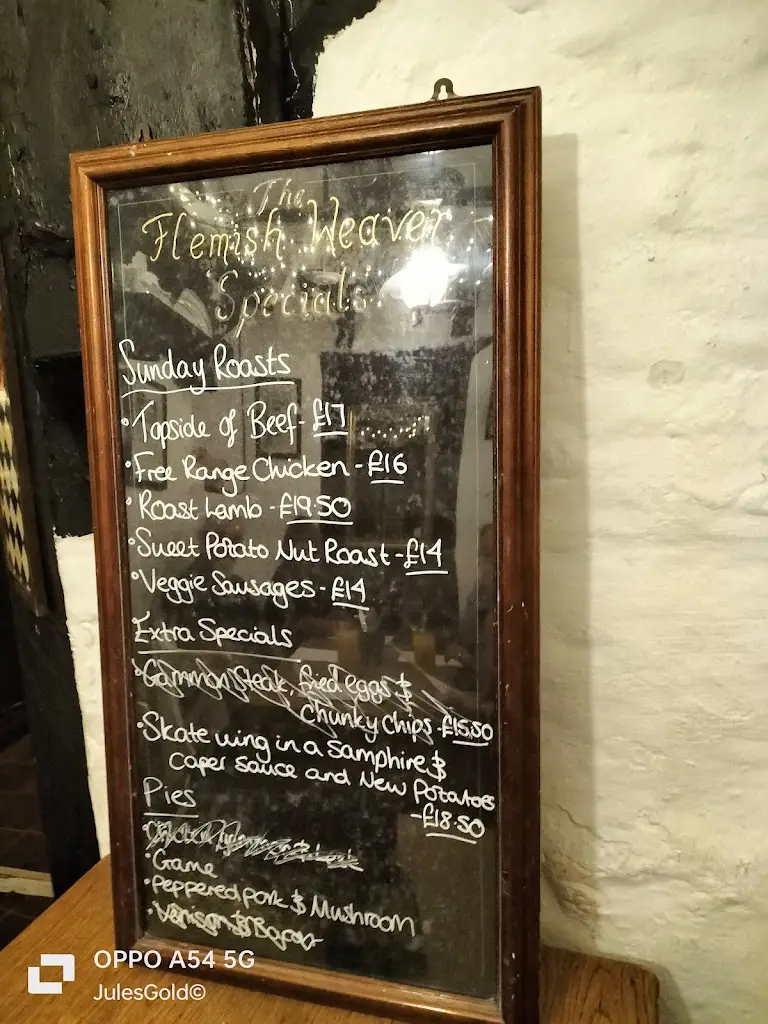 Menu_The Flemish Weaver_Corsham_immagine_2