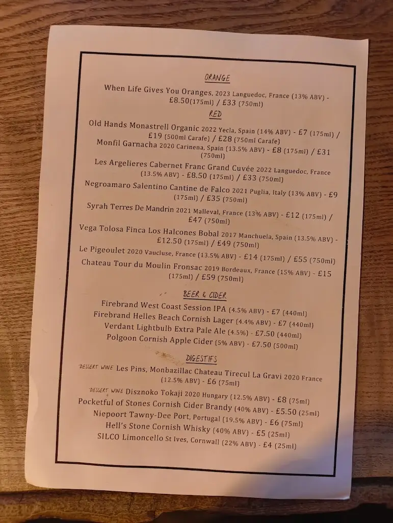 Menu_Restaurant MINE_Cornwall_image_4