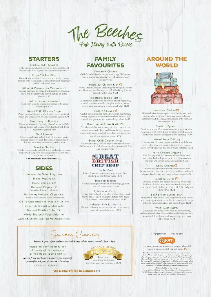 Menu_The Beeches_Ashby de la Zouch_image_2