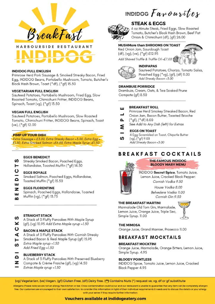 Menu_INDIDOG Harbourside Restaurant_Cornwall_immagine_1