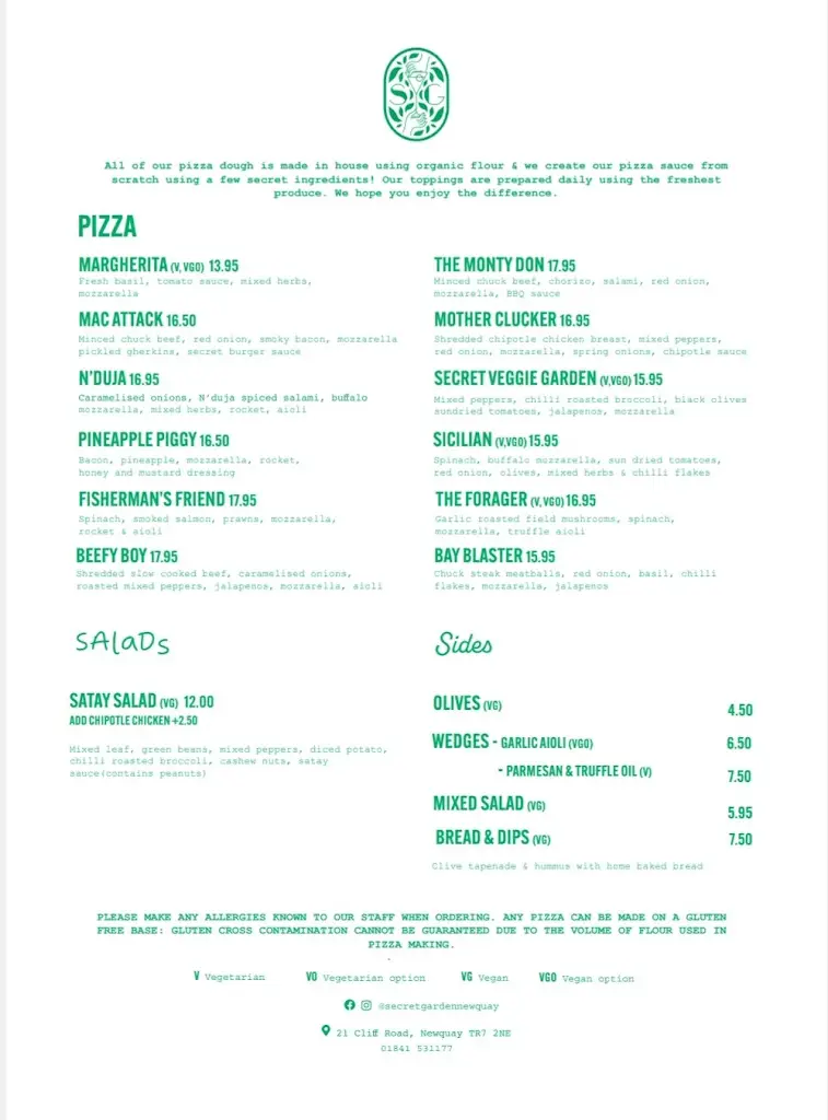 Menu_Secret Garden_Cornwall_image_2