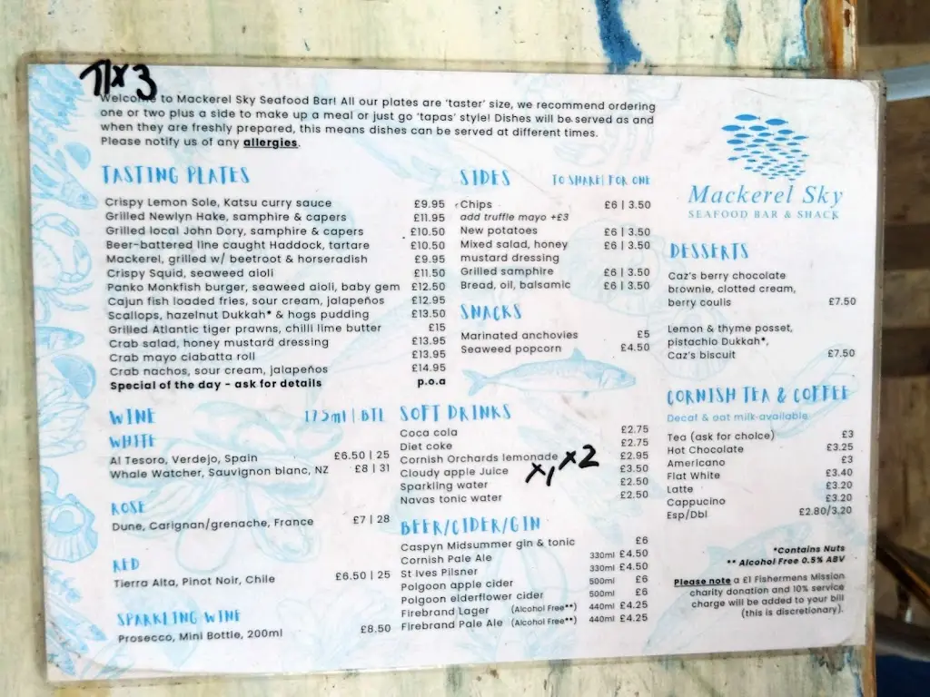 Menu_Mackerel Sky Seafood Bar_Cornwall_immagine_2