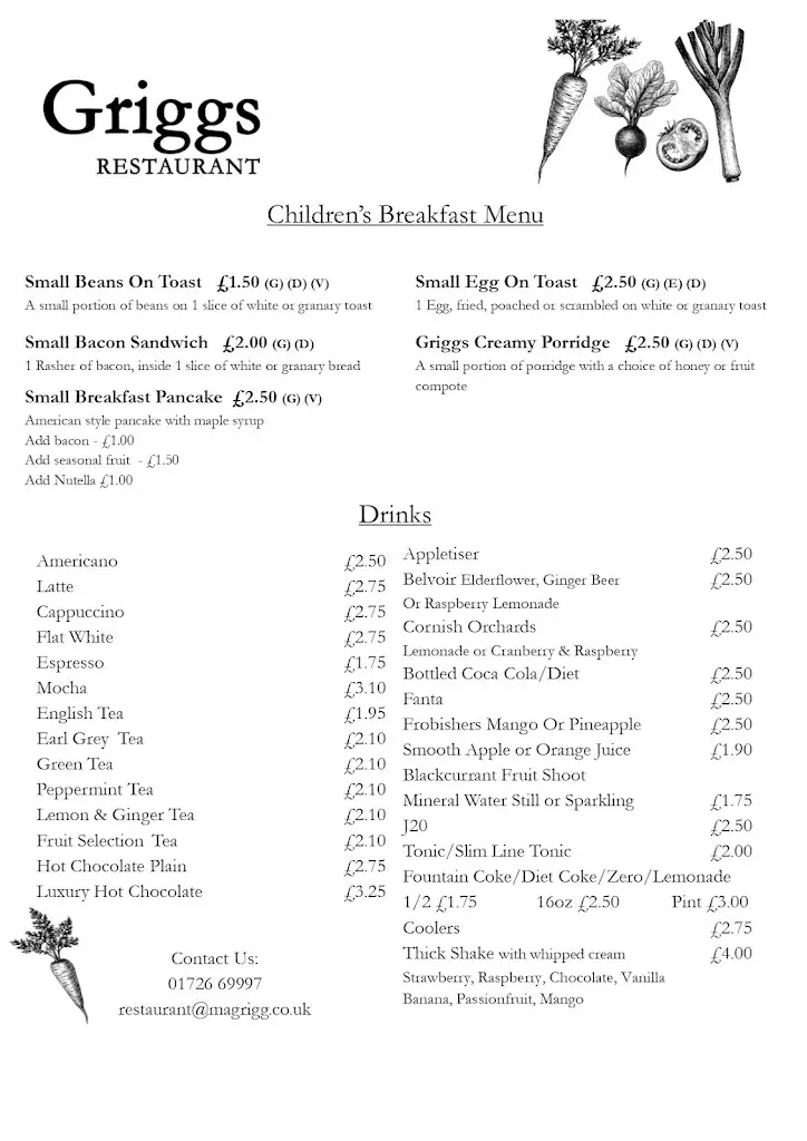 Menu_Griggs Restaurant_Cornwall_image_4
