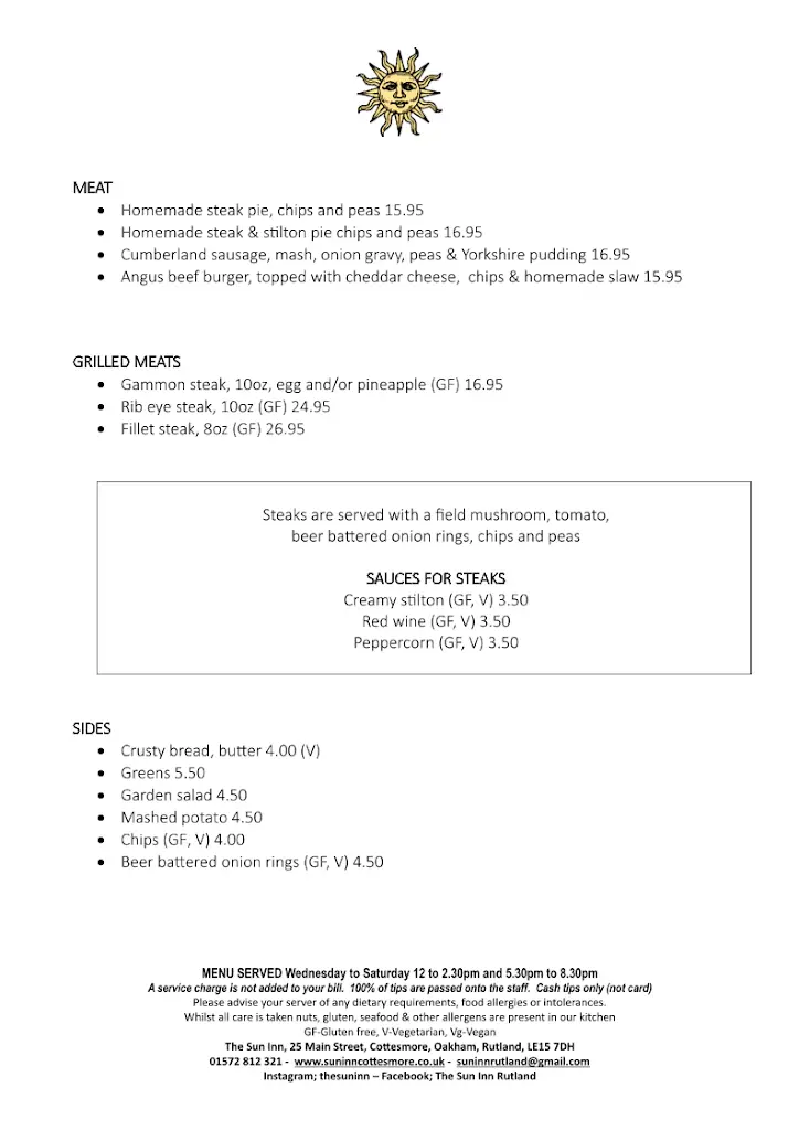 Menu_The Sun Inn_Cottesmore_image_2