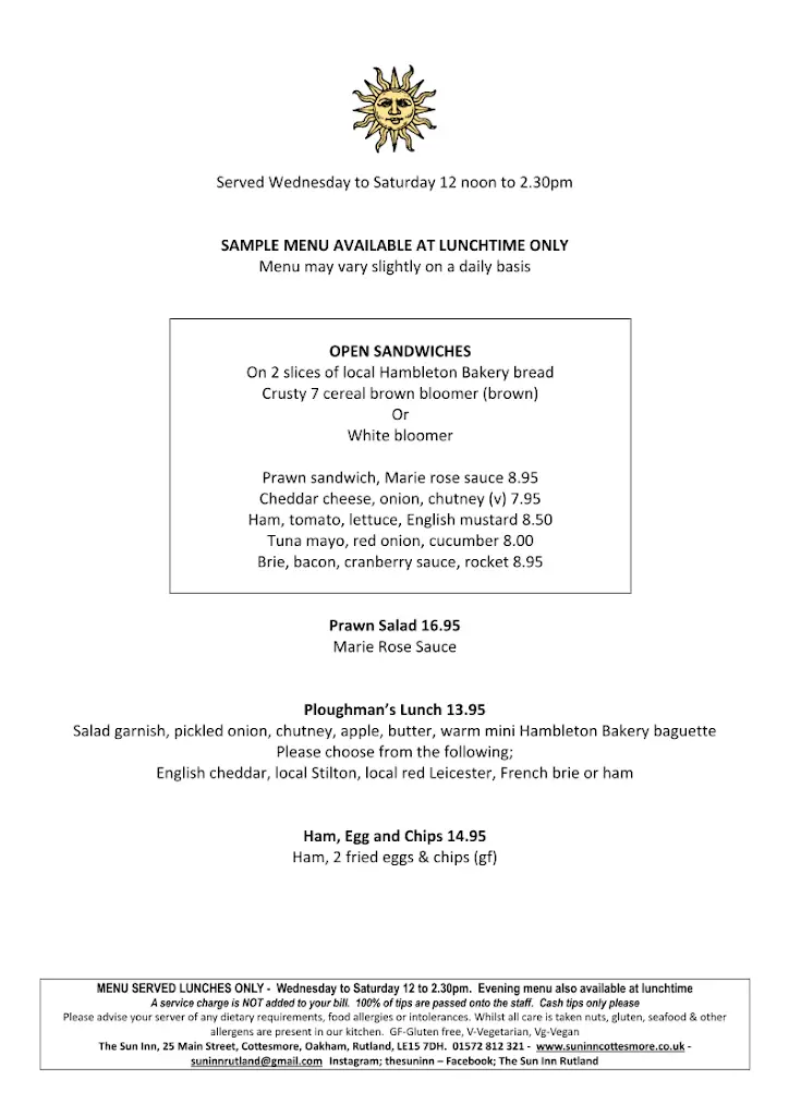 Menu_The Sun Inn_Cottesmore_image_3