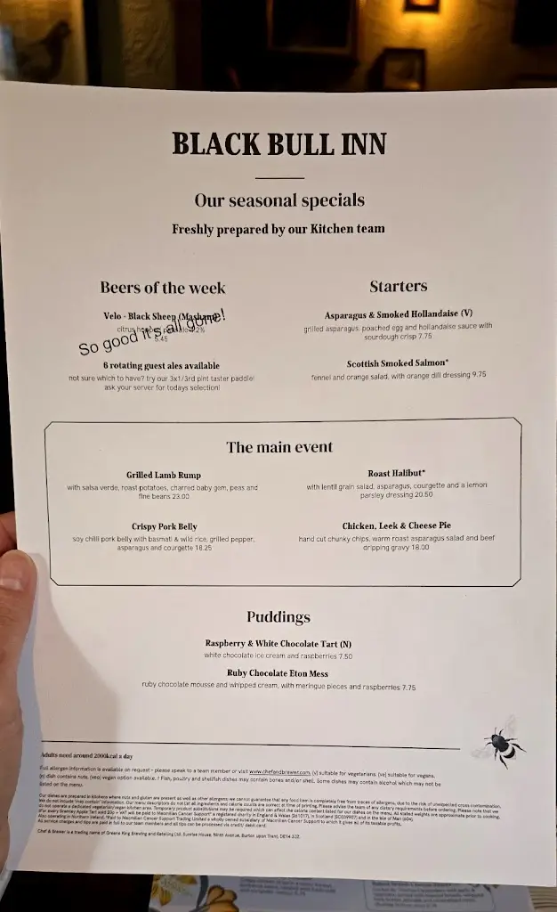 Menu_Black Bull_Corbridge_image_1