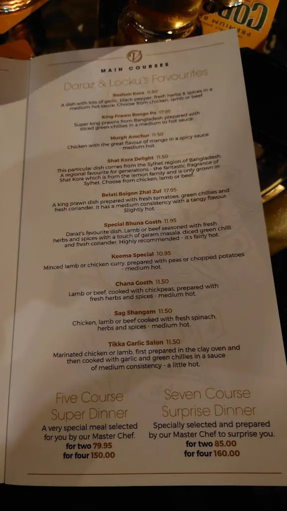 Menu_The Valley_Corbridge_image_2