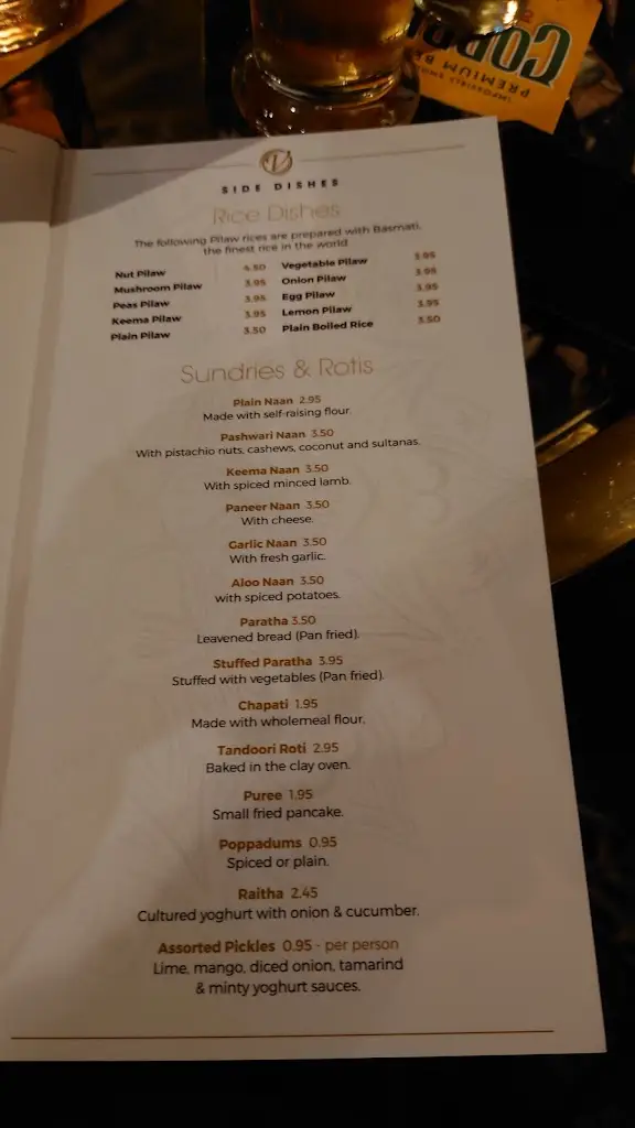 Menu_The Valley_Corbridge_image_4