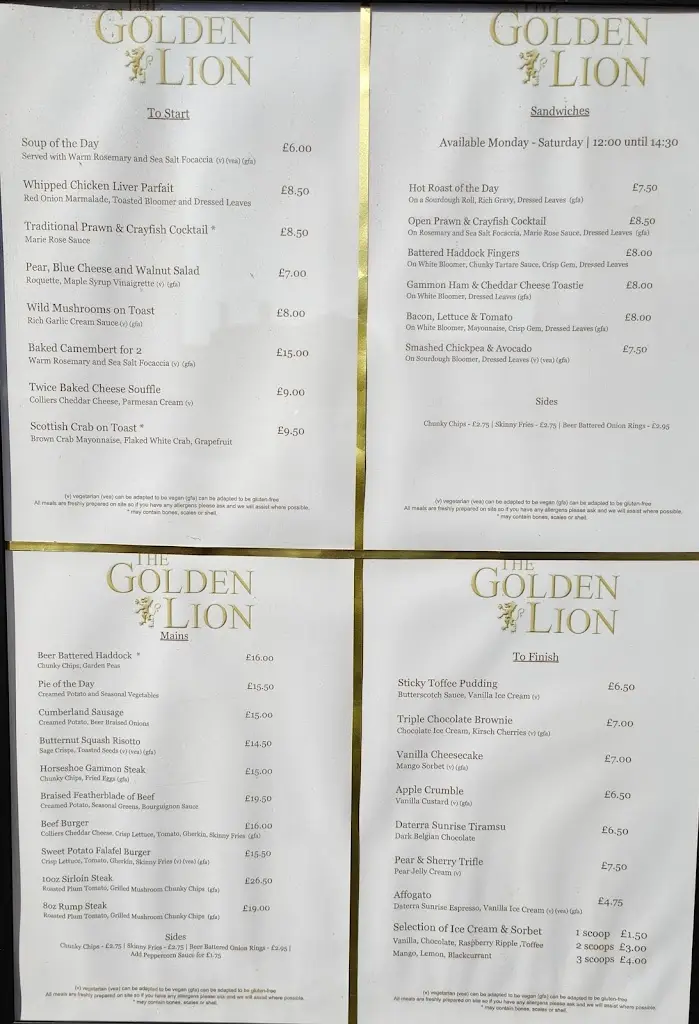 Menu_Golden Lion_Corbridge_image_1
