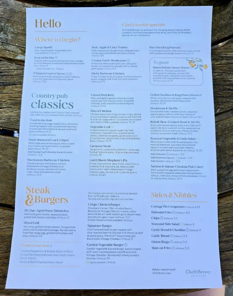 Menu_The Wellington_Corbridge_image_1
