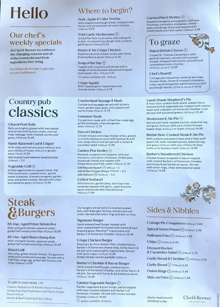 Menu_The Wellington_Corbridge_image_2