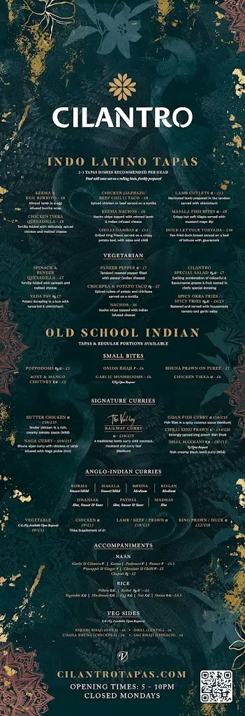 Menu_Cilantro Hexham_Corbridge_image_1