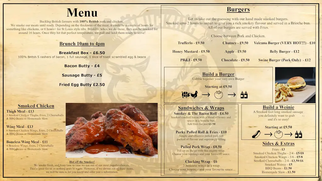 Menu_Smoked Wiener BBQ@Conis-Bar_Conisbrough_image_3