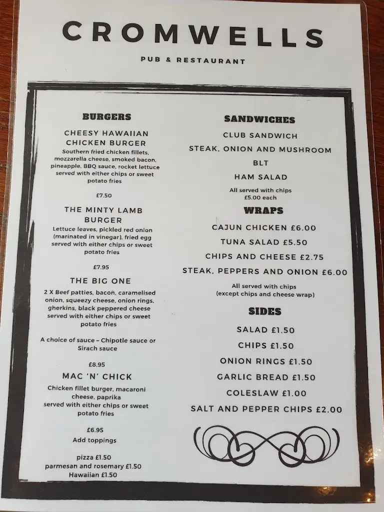 Menu_CROMWELLS_Conisbrough_image_2