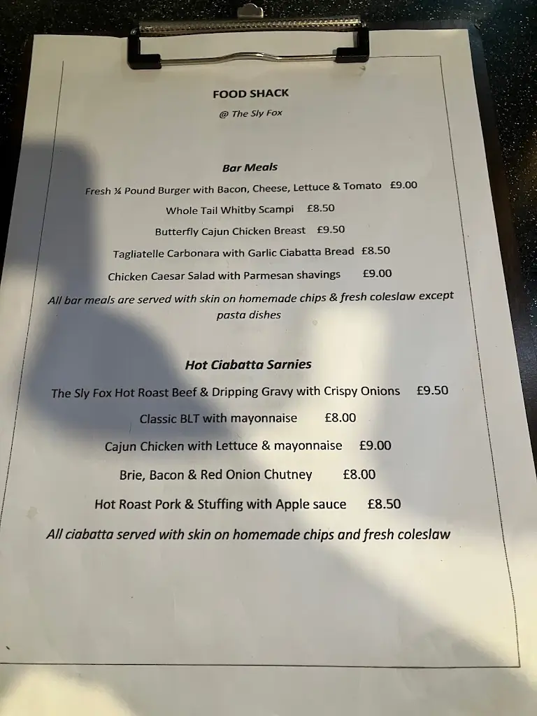 Menu_Food Shack_Conisbrough_image_2