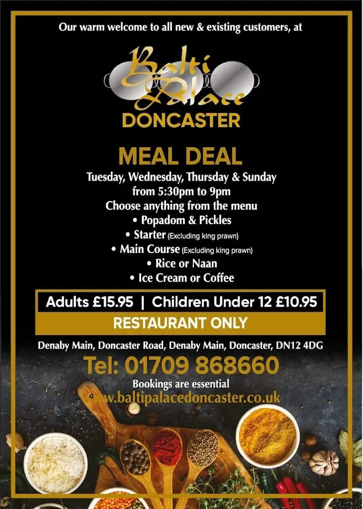 Menü_Balti Palace Denaby_Conisbrough_Bild_3