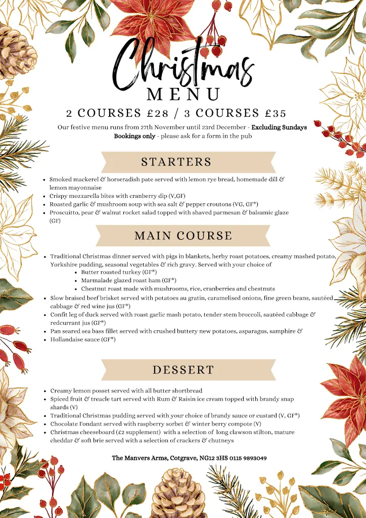 Menu_The Manvers Arms at Cotgrave_Cotgrave_image_1