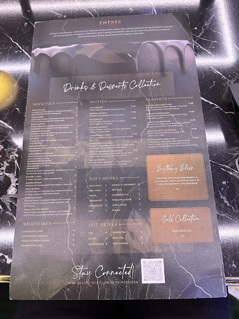 Menu_ENTRÉE STEAKHOUSE COVENTRY_Coventry_image_2