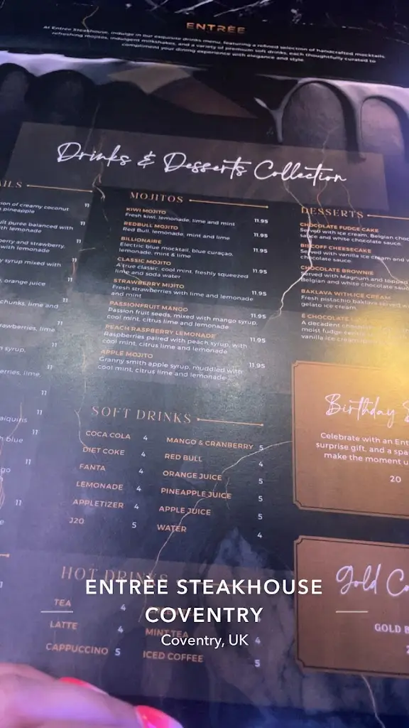 Menu_ENTRÉE STEAKHOUSE COVENTRY_Coventry_image_3