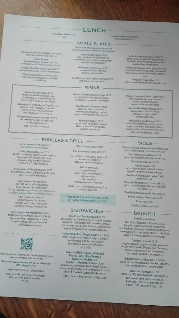 Menu_Cosy Club_Coventry_image_2