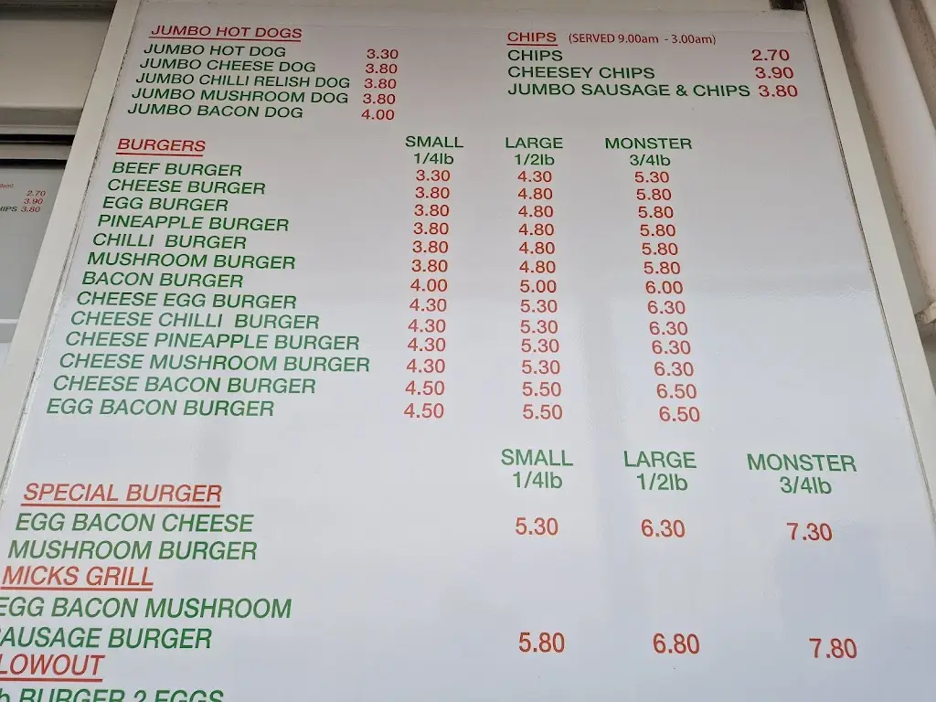 Menu_Mick's Monster Burgers_Cosham_image_3
