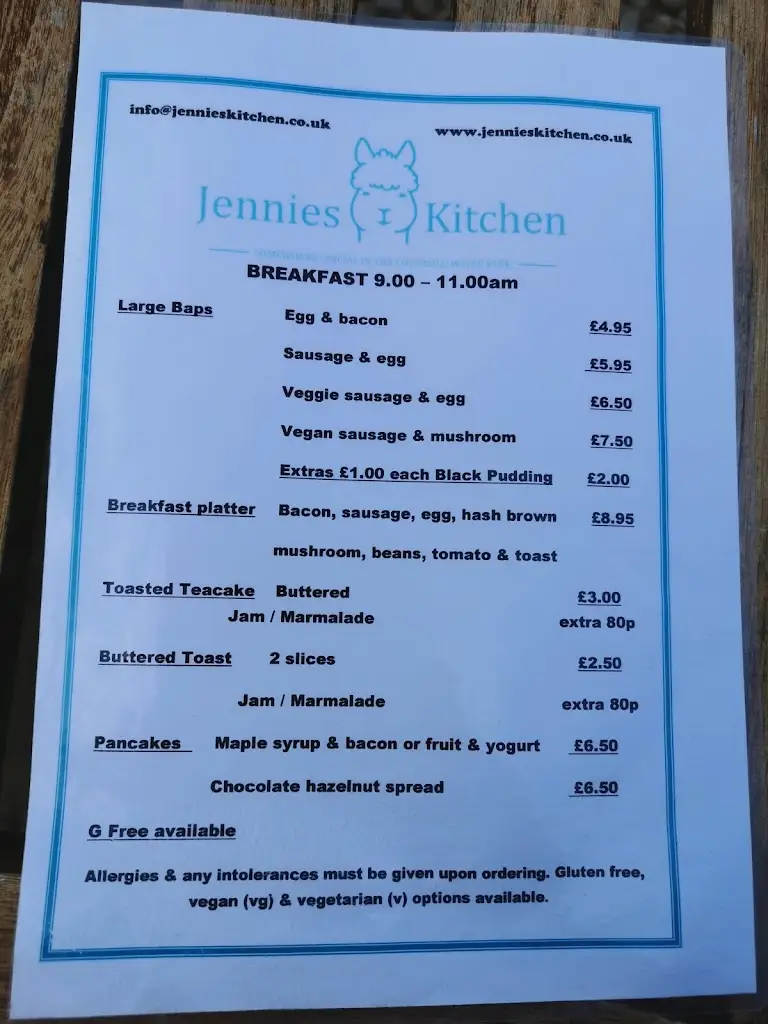 Menu_Jennies Kitchen_Ashton Keynes_image_4