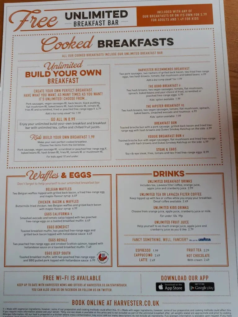 Menu_Harvester Port Solent Portsmouth_Cosham_image_1