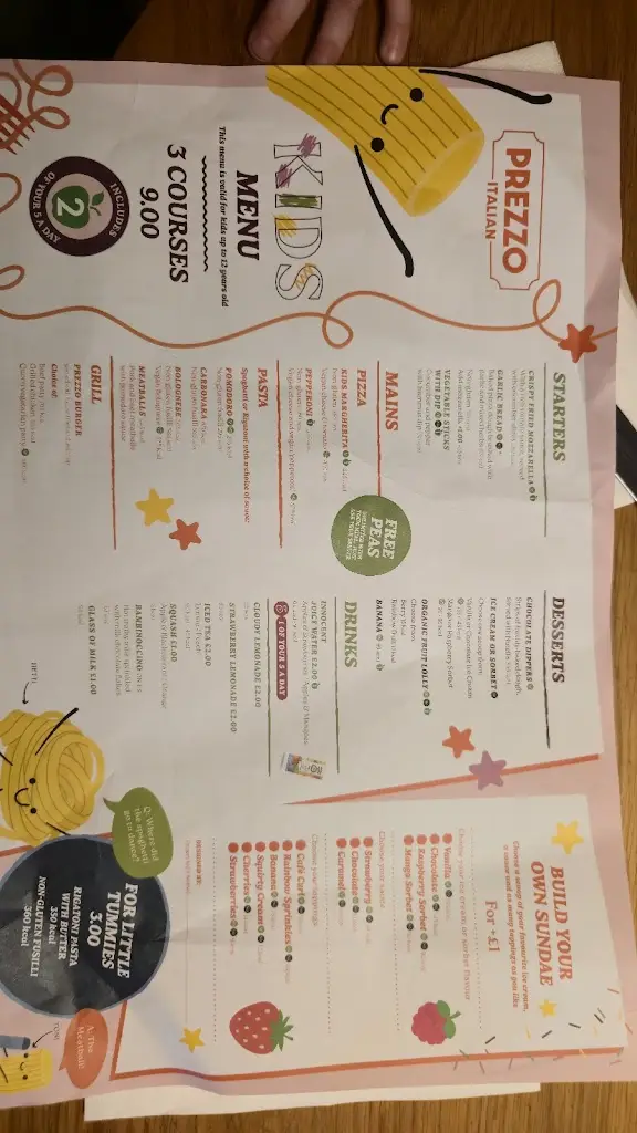 Menu_Prezzo Italian Restaurant Port Solent_Cosham_image_3