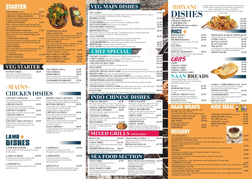 Menu_Cherrywood Smokehouse Bar & Grill_Cradley Heath_image_1