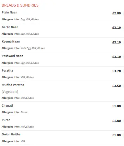 Menu_Curry Palace_Cottenham_image_1