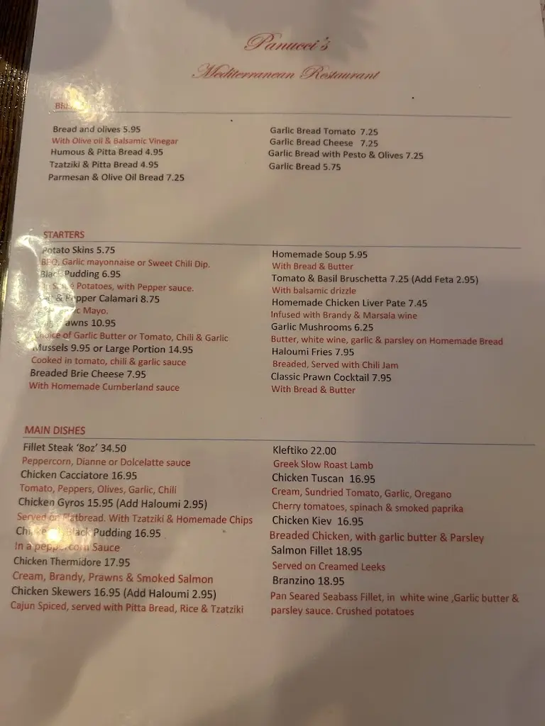 Menu_Panuccis Cramlington_Cramlington_image_2