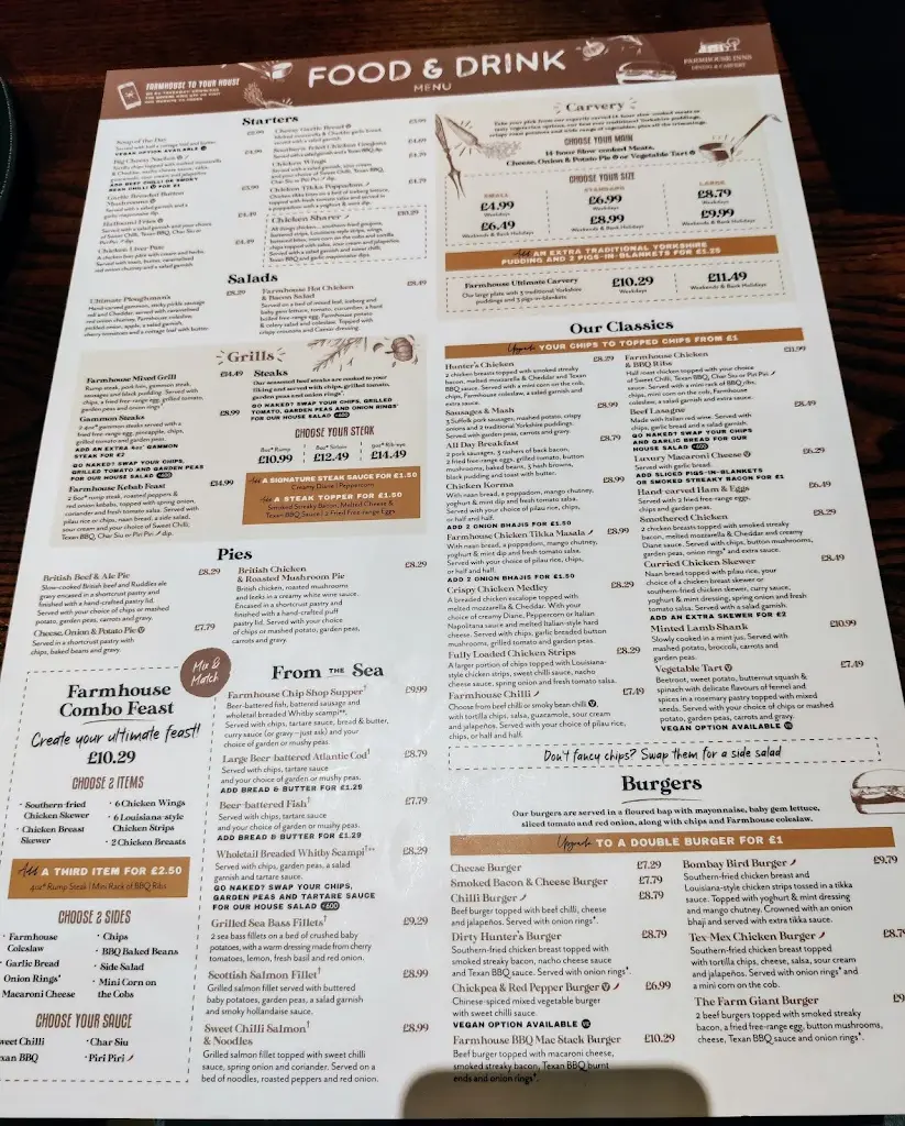 Menu_Willow Farm - Dining & Carvery_Cramlington_immagine_3