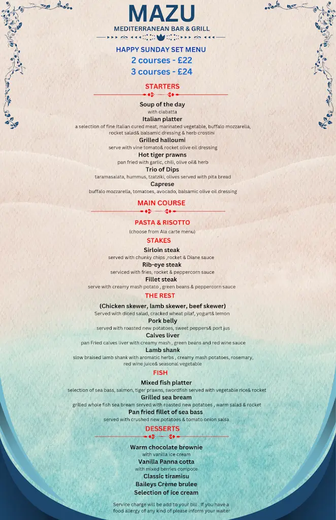 Menu_Mazu Restaurant_Coulsdon_image_1