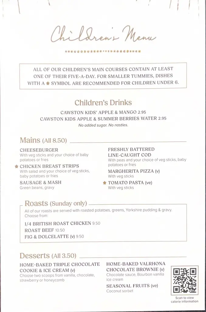 Menu_The Tudor Rose_Coulsdon_image_2