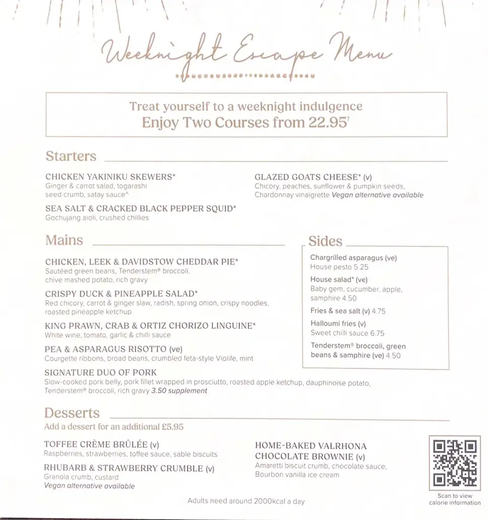 Menu_The Tudor Rose_Coulsdon_image_3