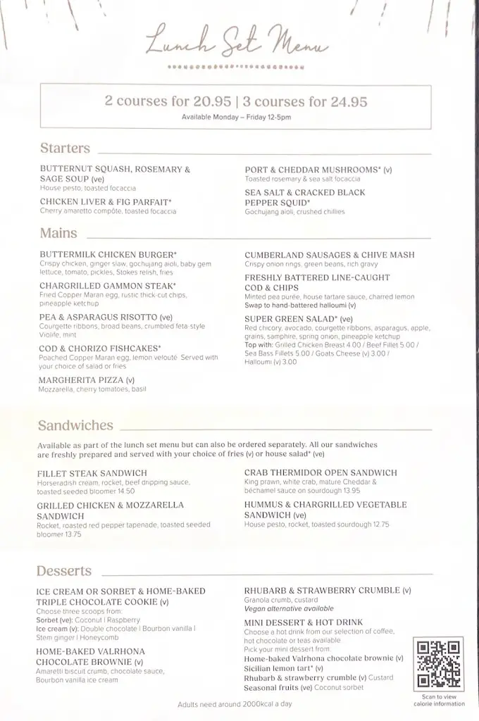 Menu_The Tudor Rose_Coulsdon_image_4