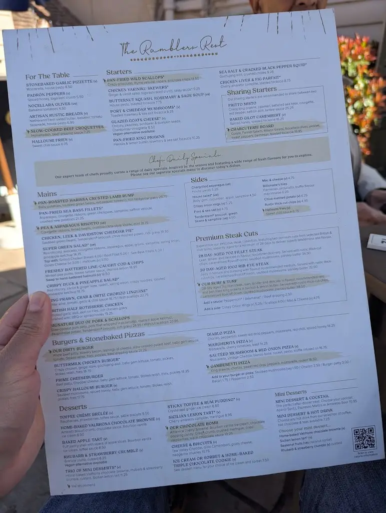 Menu_Ramblers Rest Coulsdon_Coulsdon_image_1