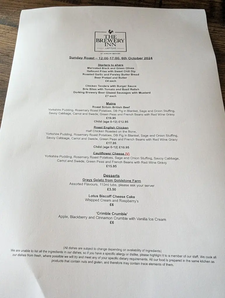 Menu_The Brewery Inn_Ashtead_image_4