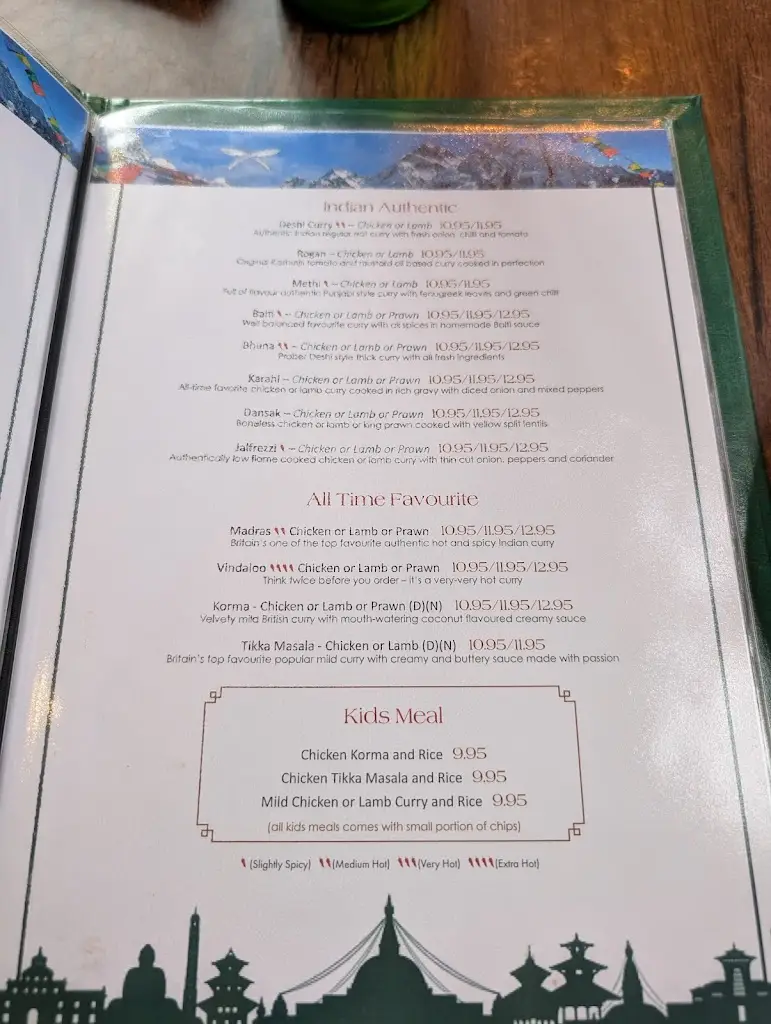 Menu_Gurkha Kitchen Cranfield_Cranfield_immagine_1