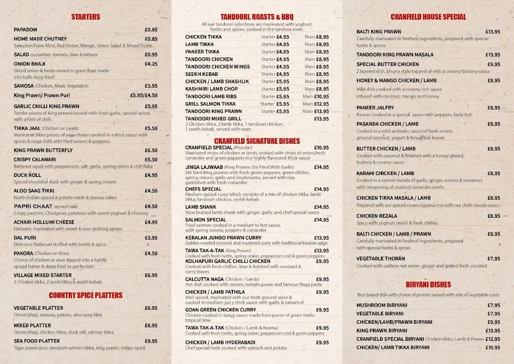 Menu_Cranfield Spice_Cranfield_image_2