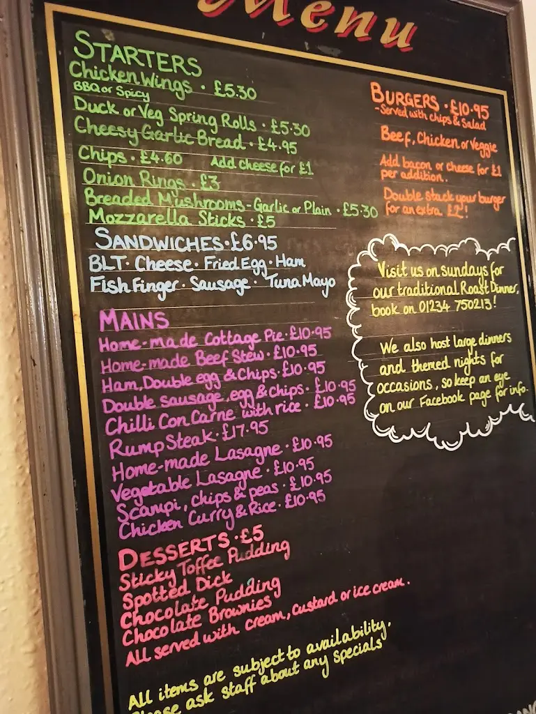 Menu_The Cross Keys_Cranfield_imagen_2