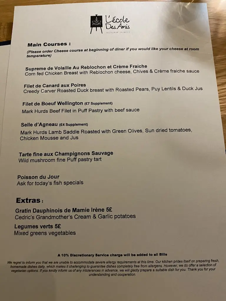 Menu_L'Ecole des Amis_Credenhill_image_3